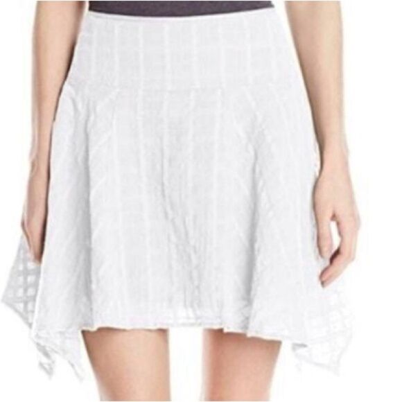 Prana Dresses & Skirts - PRANA White Cotton Rhia Asymmetric Circle Skirt Size 4
